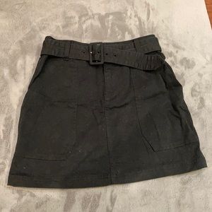 Abercrombie belted black mini-skirt new with tags!